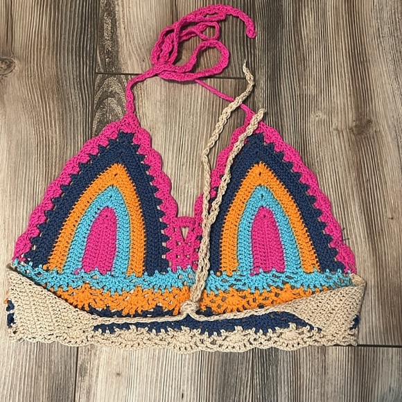 SHEIN crochet halter top 2XL - Picture 3 of 3